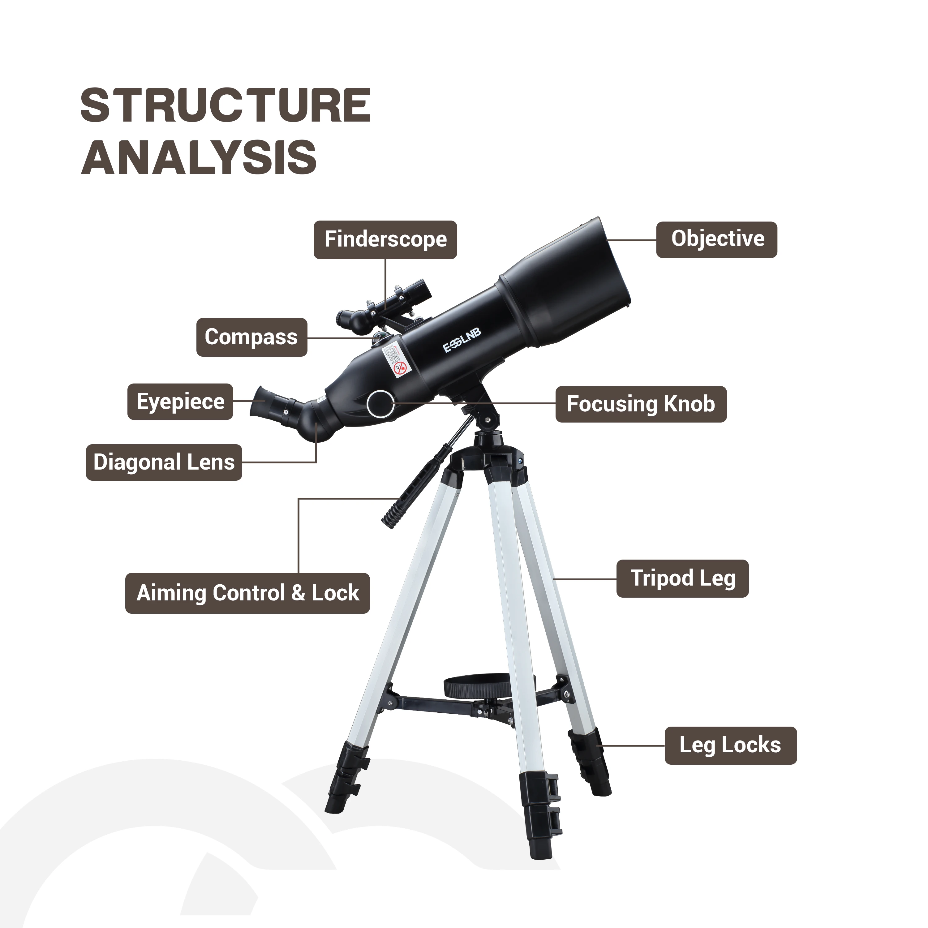 Télescopes astronomiques pour adultes et enfants débutants en