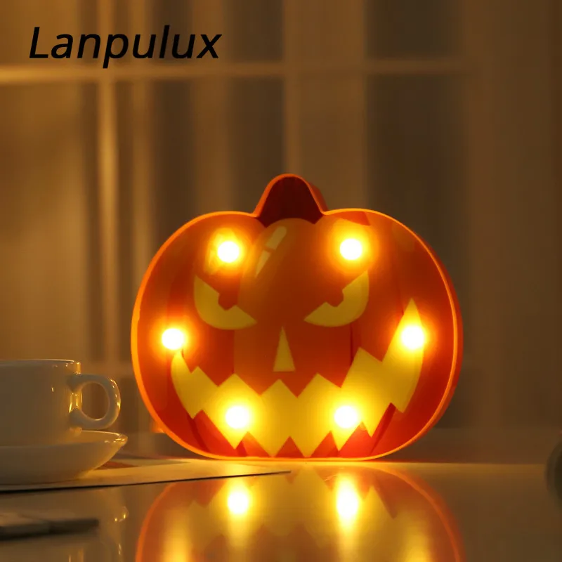 Lanpulux 3D тыквы ночной Светильник призрак фестиваль праздник Декор дома ужас