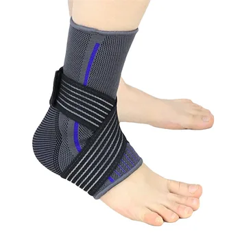 3D Pressuried Enkel Ondersteuning Basketbal Sport Gym Badminton Enkel Brace Protector Met Riem Riem Elastische Verstuiking Apparatuur