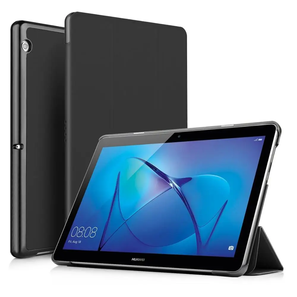 Чехол для планшета Qosea для huawei Mediapad T3 10, роскошный умный чехол-подставка из искусственной кожи, противоударный легкий защитный