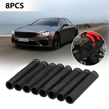 

8Pcs 1200℉ Car Spark Plug Wire Boots Protector Sleeve Heat Shield Cover For LS1/LS2