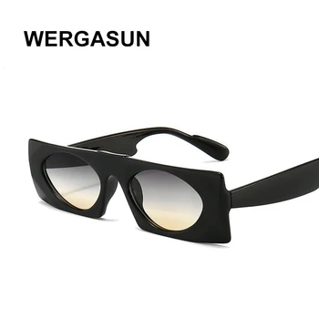 

WERGASUN Luxury Brand Designer Sunglasses Women High Quality Square Sunglasses Women Gothic Glasses Vintage Oculos Feminino