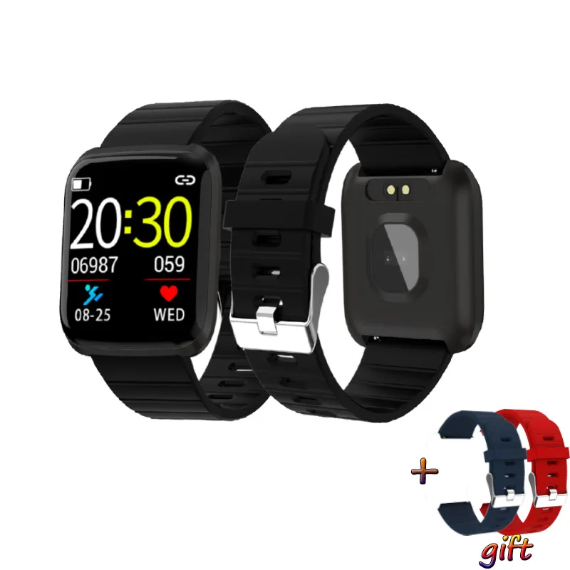 

smart watch men woman 116pro wearable divices watchs with electronics clock heart rate monitor blood pressure pk amazfit bip d13
