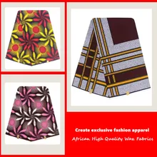 Высокое качество в нигерийском, африканском стиле восковой печати шитье печатных супер Nederland ткани для одежды воск ткани Анкара 6 ярдов голландский