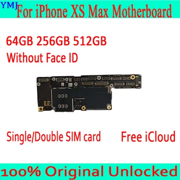 

For iPhone XS Max Motherboard with/without Face ID 100% Original Unlocked For iPhone XS Max MainBoard 64GB 256GB 512GB