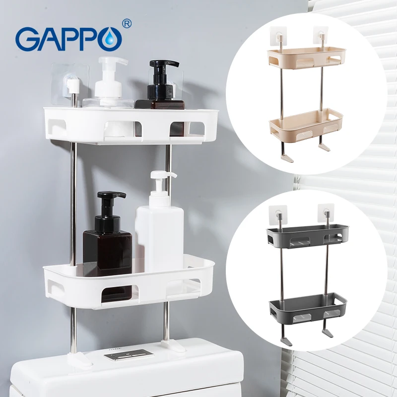 

Multi-Function Bathroom Shower Storage Rack Holder Organizer Bathroom Shelves Shower Shampoo Tray Single Tier Shower Head Holder