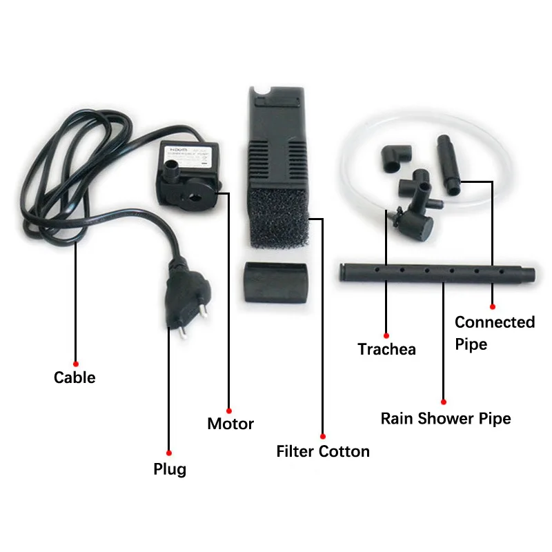 Погружной фильтр для аквариума, внутренние фильтры для аквариума, фильтр-насос 3 в 1, биологические фильтры с распылителем, 3W/4 Вт/8 Вт/22 Вт