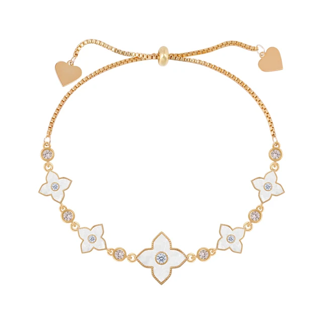 OYB new Korean style four-leaf clover zircon bracelet ladies fashion classic bracelet four-leaf flower jewelry number 11