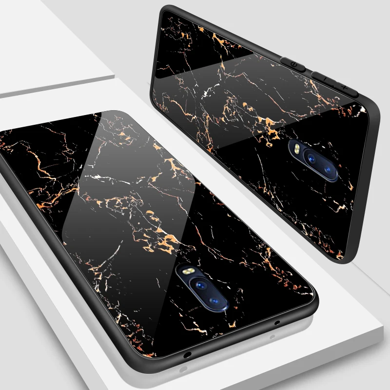 Противоударный жесткий чехол для OPPO R15X R17 Pro A3S A39 A57 A59 A7X A9 закаленное Стекло чехол Reno10x зум F1S F9 F11 дизайн в полоску Сумка - Цвет: W344