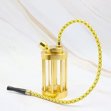 Кальян портативный кальян набор с силиконовая трубка для кальяна алюминиевый сплав путешествия стеклянная колба кальян