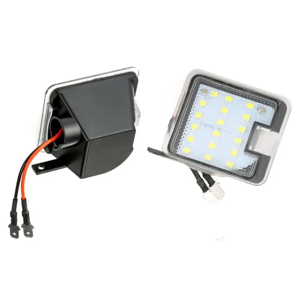 

2Pcs LED reversing mirror, reversing light, LED rearview mirror light, car shape automatic under signal light LED puddle light