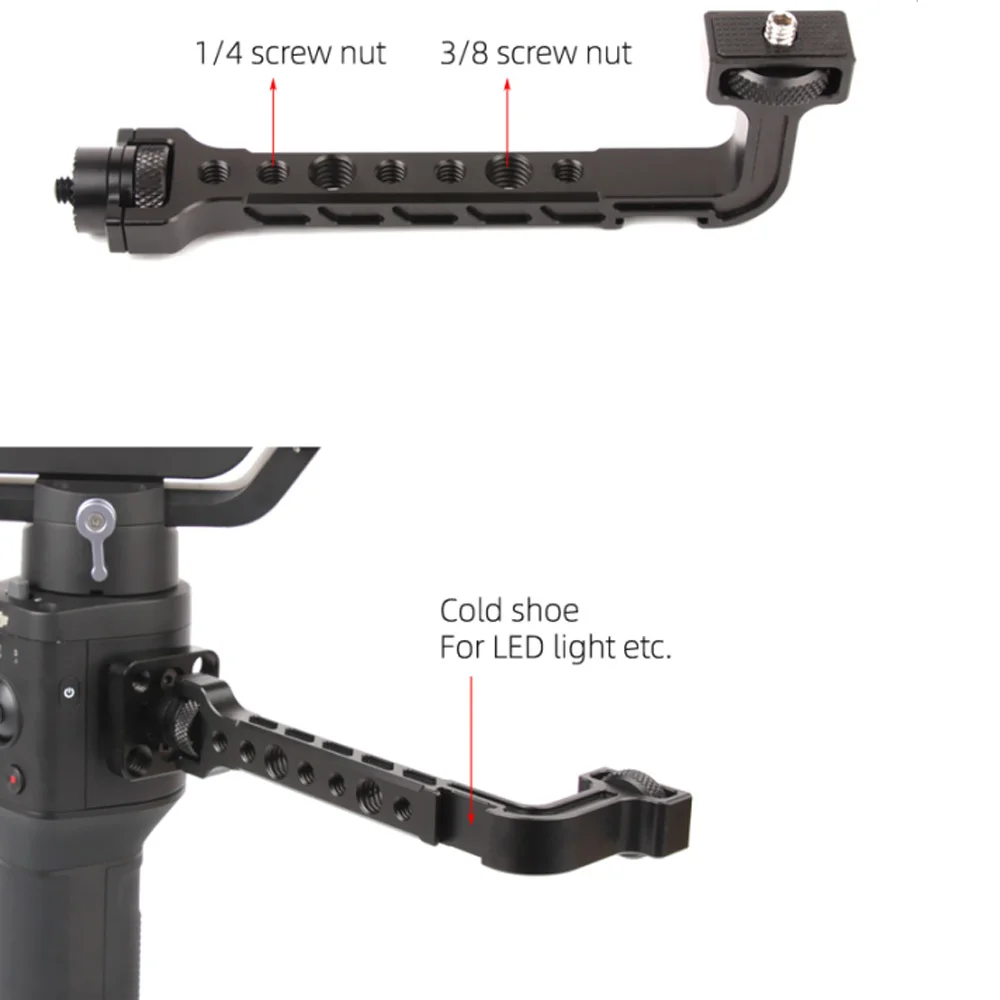 JINSERTA удлинитель Кронштейн для мониторов Ronin S Magic Arm холодное крепление для микрофона светодиодный видео свет для DJI Ronin S SC