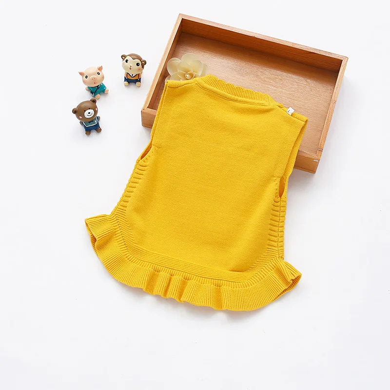 

2019 Autumn Children New Style Mickey Cartoon CHILDREN'S Sweater Baby Vest Waistcoat Knitted Sweater