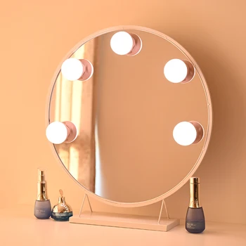 

Dimmable Portable Make Up With Switch Home LED Mirror Light USB Rechargeable Hollywood Style Professional 1200mAh Dressing Table