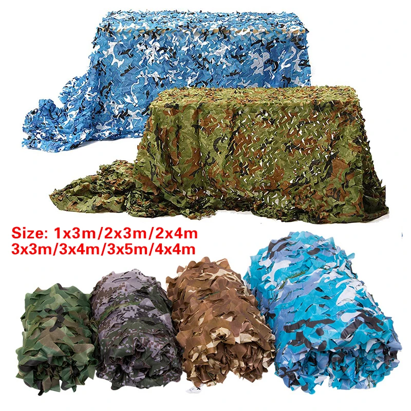 2 Sizes Woodland Netting Camouflage Net Privacy Protection Camouflage