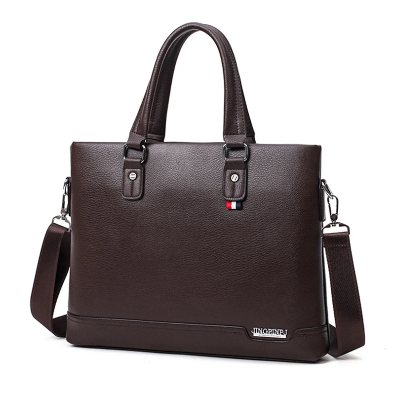 Новая сумка для ноутбука из искусственной кожи, мужская деловая сумка, короткий чехол, водонепроницаемая сумка через плечо, чехол для переноски, 14 дюймов, модная сумка-мессенджер