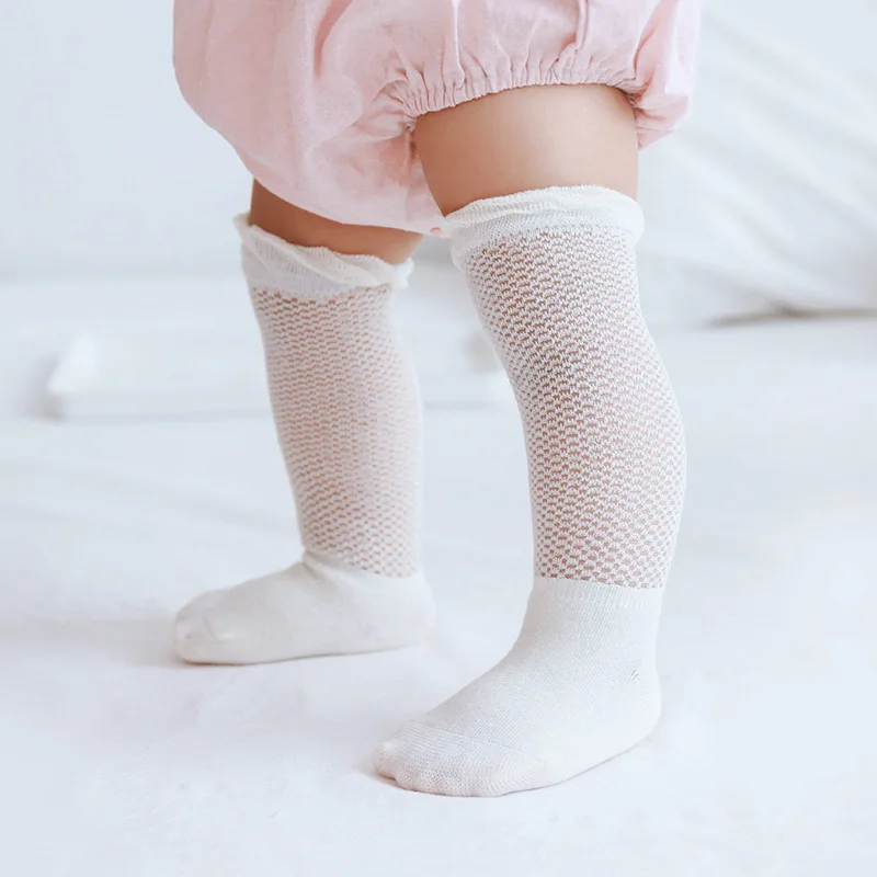 New Style Summer Mesh Infant Stockings Boneless Anti-mosquito Viscose Baby Socks Children Knee Socks 0-1-3-Year-Old