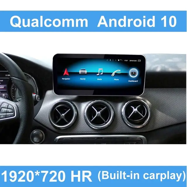 $399 Android 10 Qualcomm Car Command System Screen Display For Mercedes Benz A CLA GLA CLass 2013-2015 IPS LTE Wifi BT Carplay W176