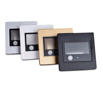 

1.5W Recessed LED wall lights PIR motion Detector+ Light sensor led stair light infrared human body induction Sconce Wall lamp