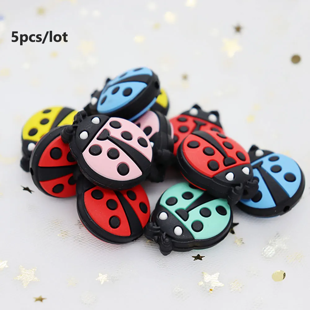 5 шт. силиконовые бусины божья коровка | Мать и ребенок