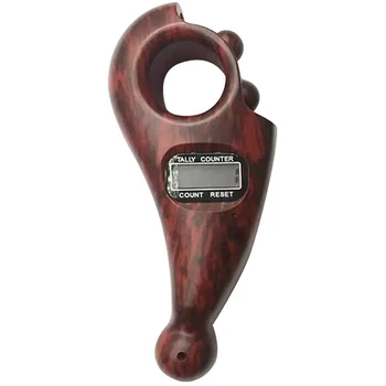 

Rotating Prayer Beads with Digital Counter, Accurate Decompression Toy with Buddha Beads for Buddhist Rosewood Imitation