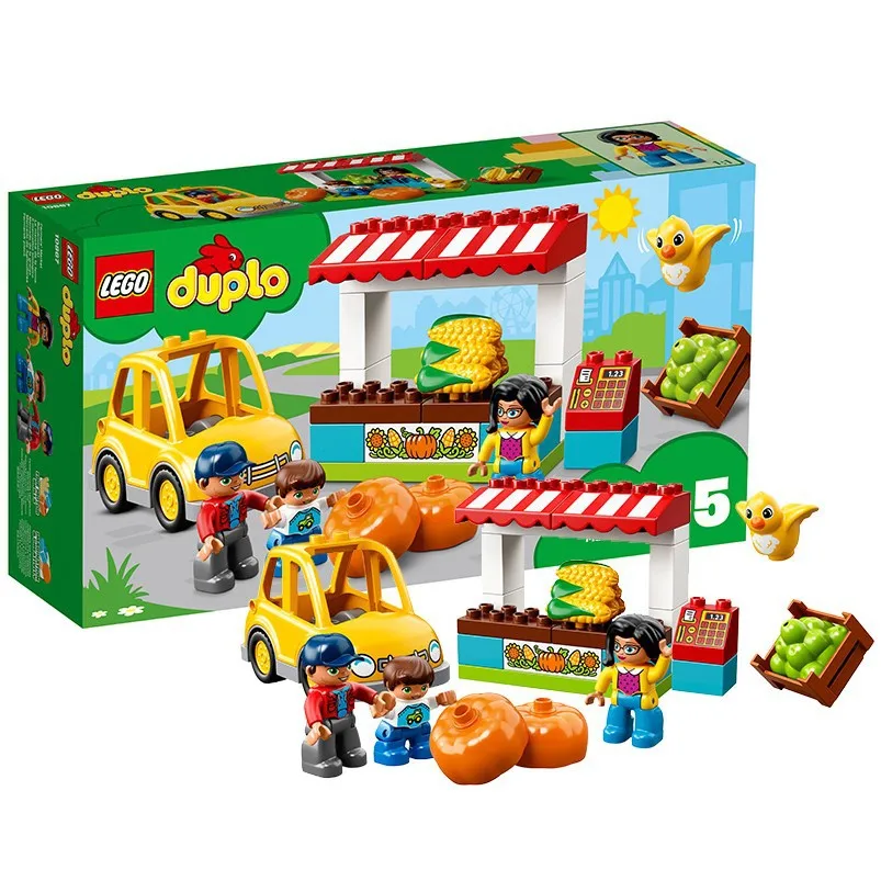 

Duplo Series Fun Fruit And Vegetable Market Building Blocks Fight Inserted CHILDREN'S Toy 10867