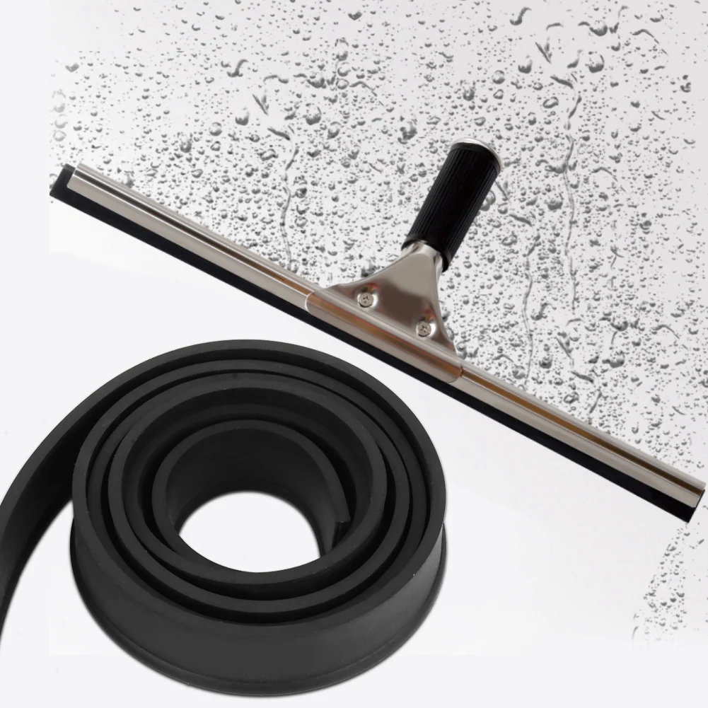 105cm Squeegee Window Wiper Glass Cleaning Squeegee Rubber Blade Black 
