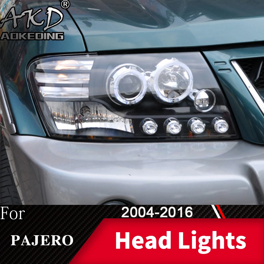 Передняя фара для автомобиля Mitsubishi Pajero V73 2004-2016 Montero головной светильник s туман