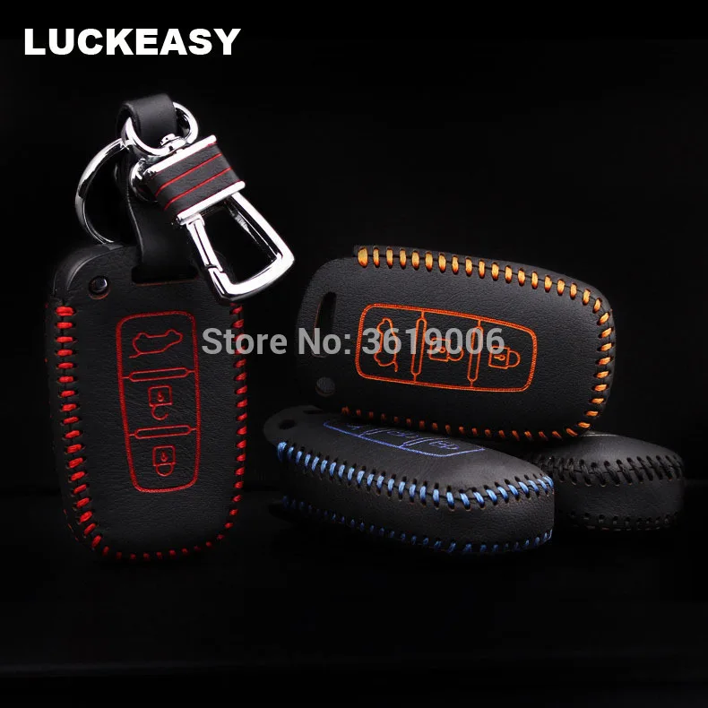 LUCKEASY Высокое качество кожаный чехол для дистанционного ключа крышка Держатель для KIA серии