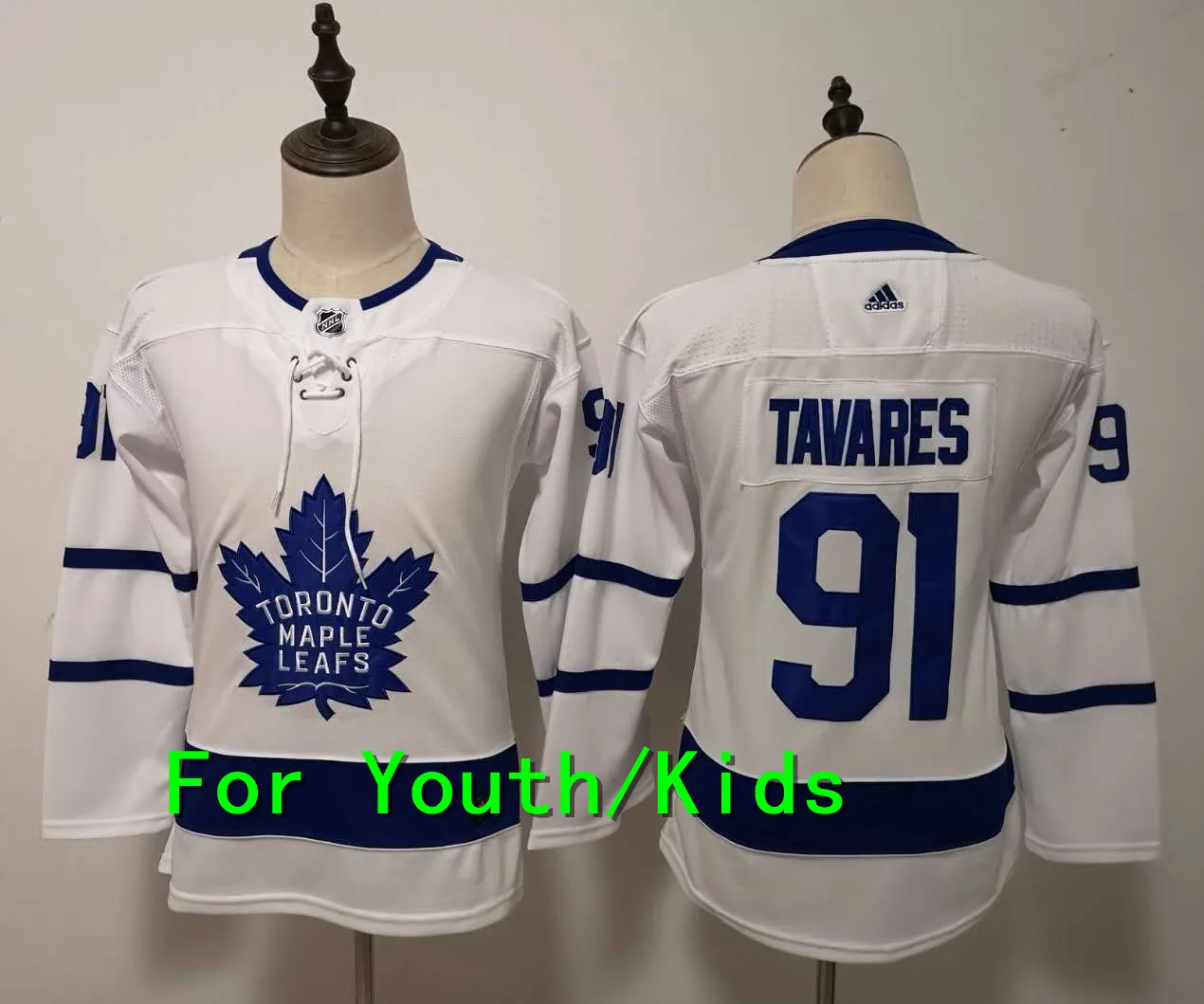 Молодежная вышивка прошитая Toronto Maple#34 Auston Matthews 31 Frederik Andersen 91 John Tavares 16 Mitchell Marner детская футболка