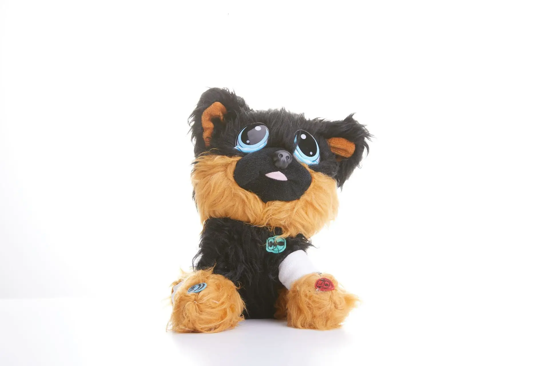 Спасательные скрабы Runts игрушки мыть плюшевый питомец собака кошка кролик животные игрушки Дети Удивленный подарок блошиная собака с аксессуарами игрушка - Цвет: black