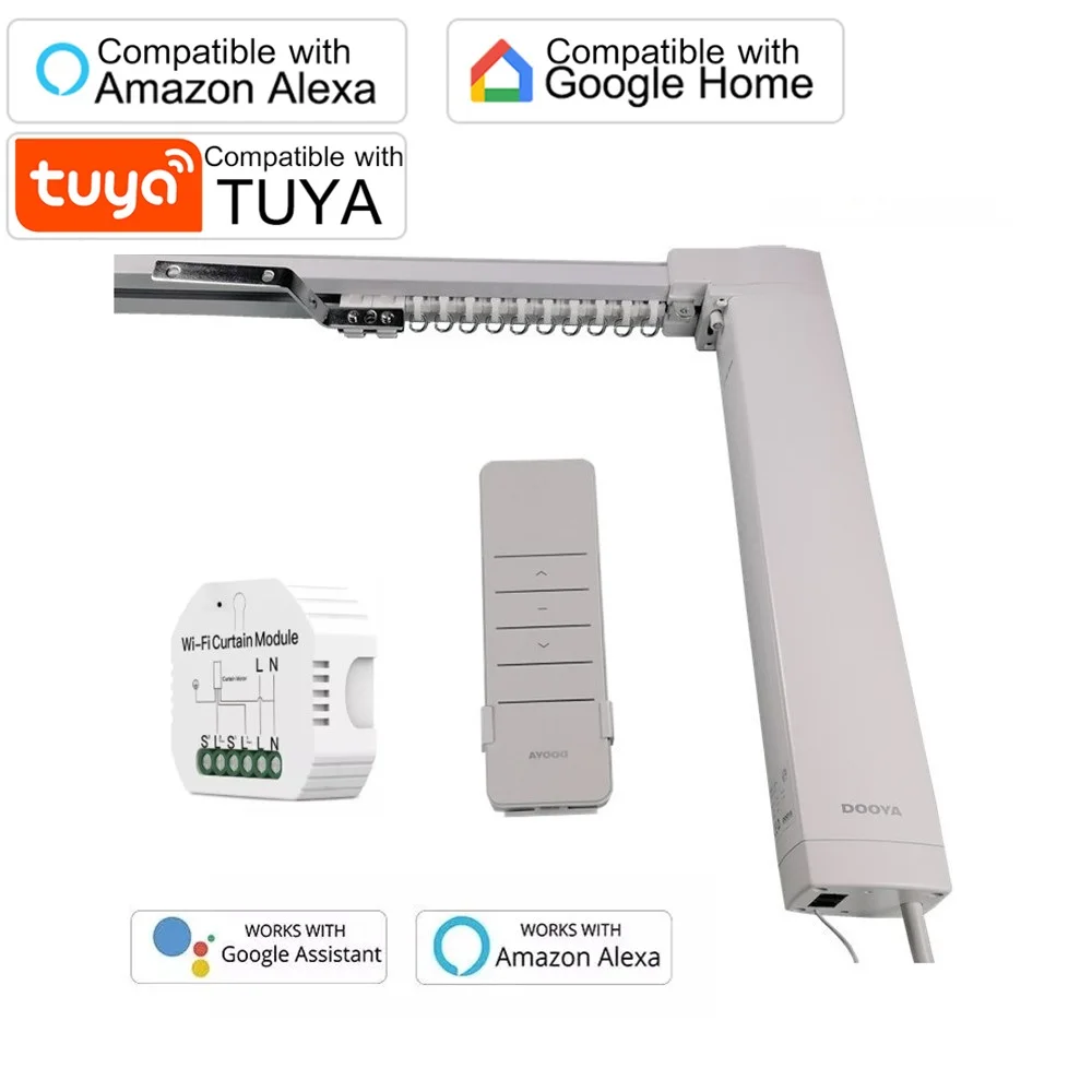 WiFi смарт-занавес трек TUYA Смарт Голосовое управление расписание таймер | Дом и сад