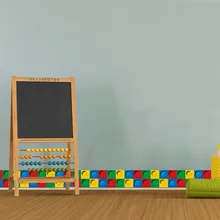 С сайта Amazon товаров Горячая строительных блоков плинтус детская комната украшение Талия спальня мыть Sti