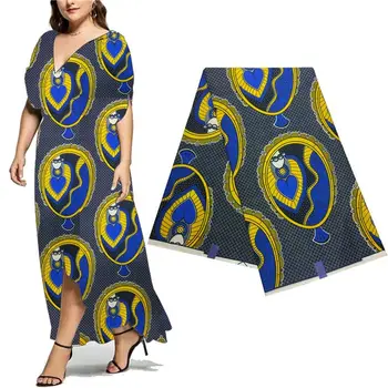 

6yards african veritable wax print fabric for sewing dress 2020 high quality ankara nigerian real wax fabric diy materials