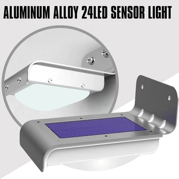 

Solar Security Light Motion Sensor 24 LED Outdoor Lighting Wall lights