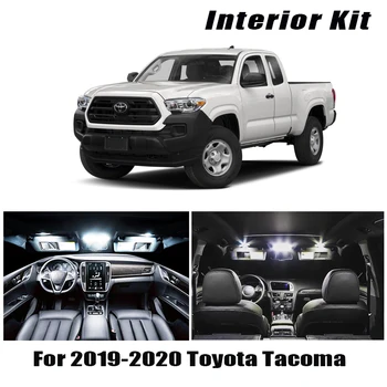

10Pcs White Canbus LED Lamp Interior Dome Map Reading Lights Bulb Kit For 2019 2020 Toyota Tacoma Door Cargo Light