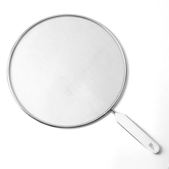 

Splatter Screen Home Flour Sifter Oil-repellent Powder Baking Handheld Strainer Mesh Stainless Steel Splash-proof Net