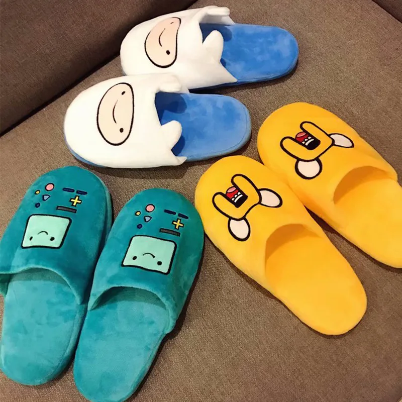 

Adventure Time Time Plush Cotton Slippers Autumn & Winter Old Skin Po Indoor Anti-slip Mute Warm Floor Shoes