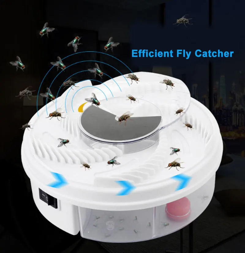 Автоматический Электрический Fly Trap устройства вредителей Управление Электрический Анти летать убийца ловушка вредителей Catcher ошибки