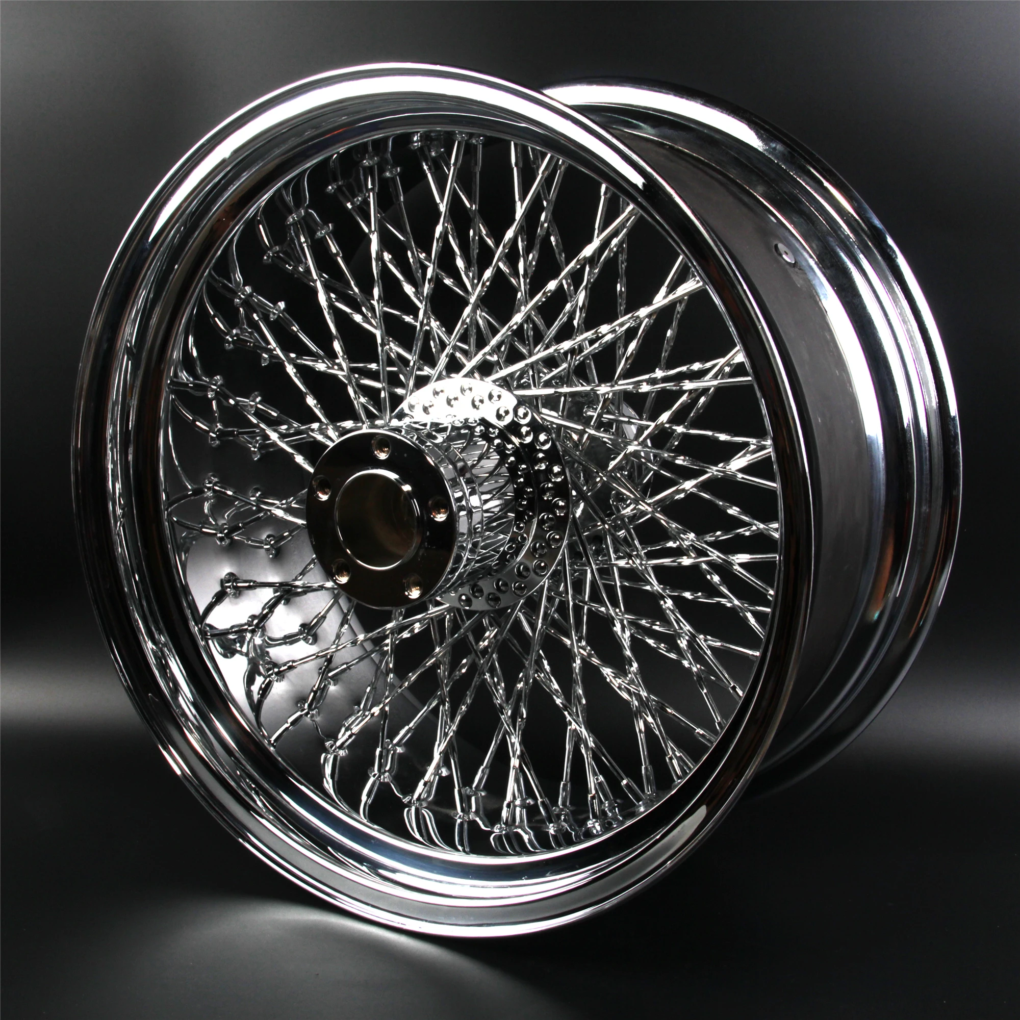 Motorcycle 18"x10.5"Chrome Rear Wheel Rims For Harley Davidson FLSTC