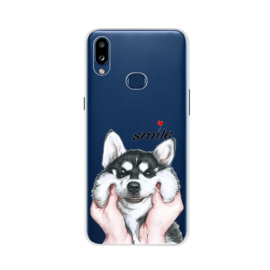 Темно-серый Для samsung Galaxy A10s чехол TPU мягкий ультра тонкий силиконовый чехол для телефона с рисунком для samsung A10s A10 s 10 s Чехол - Цвет: Темно-серый