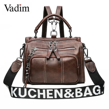 

Vadim 2019 Letter Designer Bags Women Backpack Multifunction Female Backpack Small Daypack Ladies Travel Bags Sac a Dos Mochila