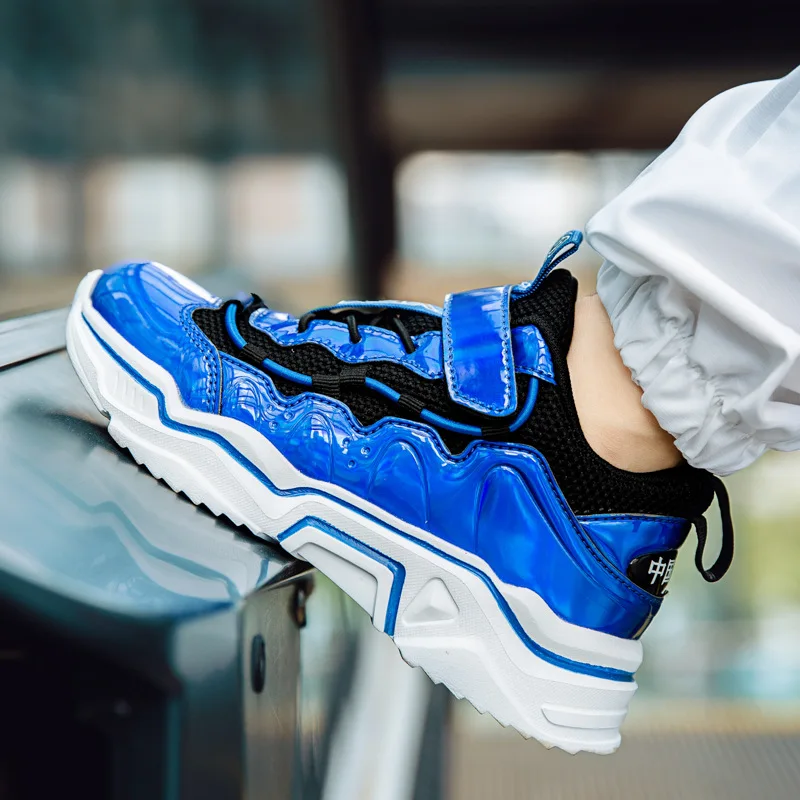 

CHILDREN'S Shoes 2019 New Style Autumn Big Boy Leather Waterproof Children Boy Athletic Shoes Fashion-