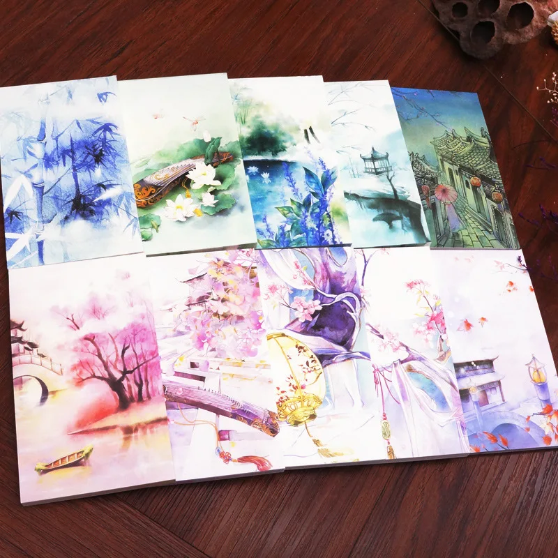 

Chinese-style Antique Style Notebook Carry-on Carriable Tearable Notepad Notebook Students Supplies Office Supplies Small Gifts