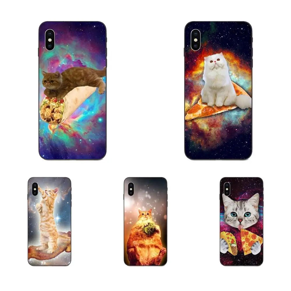 Кошка ест пиццу привлекательный для Galaxy C5 C7 J1 J2 J3 J330 J5 J6 J7 J730 M20 M30 Ace Core Max Mini Plus Prime Pro