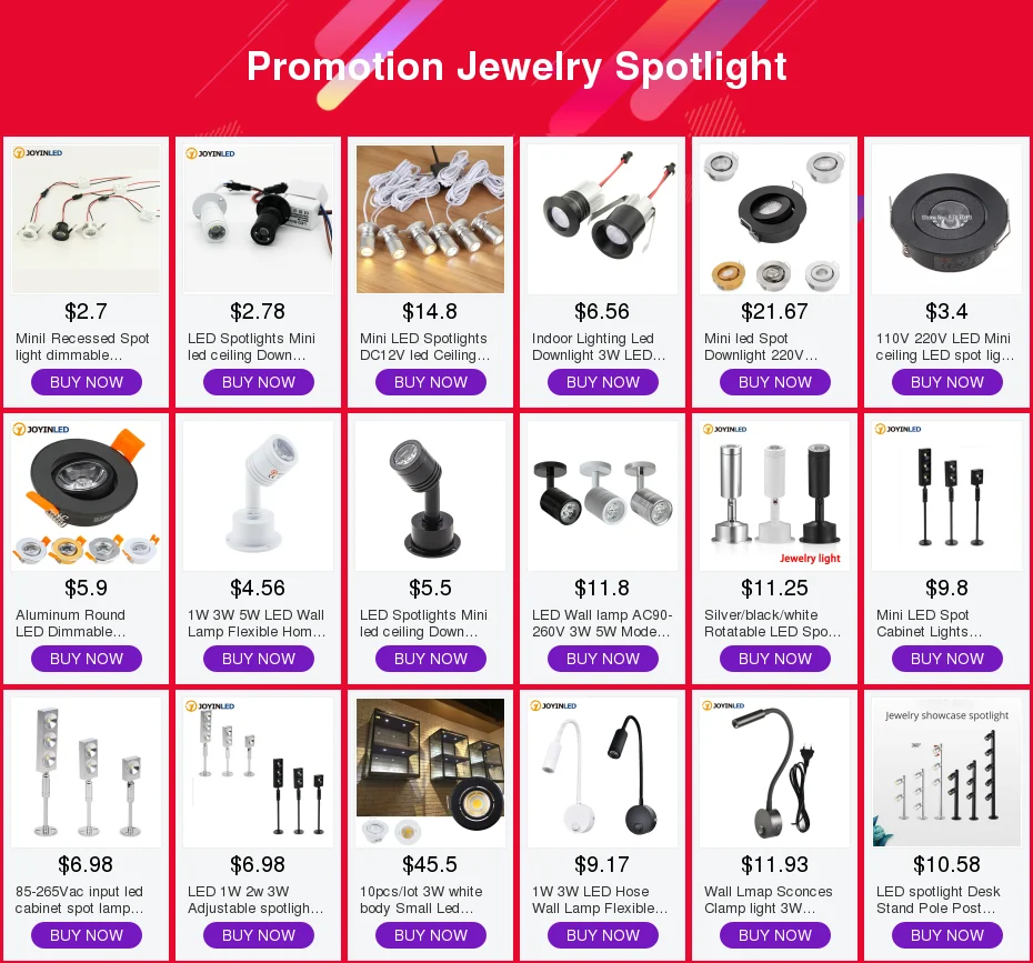 LED Spotlights Mini led ceiling Down lights 1W 3W AC85-265v 12V Surface Mounted Light bulbs for cabinet counter showcase