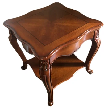 

American side sofa side cabinet seating area side table simple small coffee table solid wood European phone table bedside