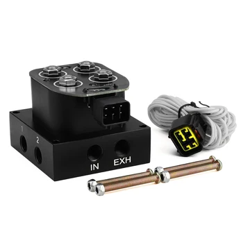 

1/4" NPT Port Air Manifold Controller Block Ride Suspension Management System 30-350psi Solenoid Valve Manifold Controller Block