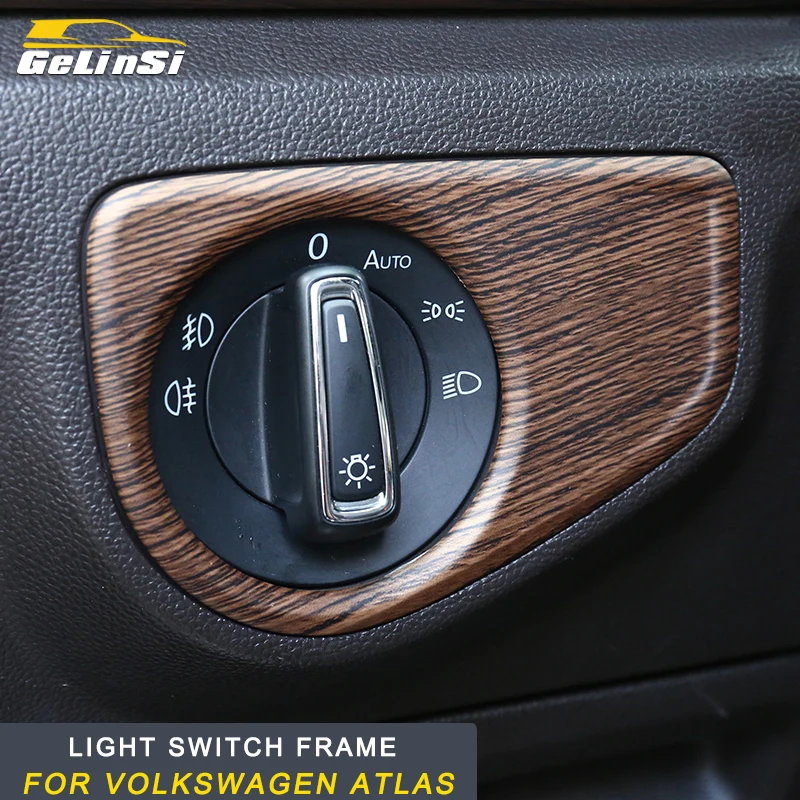 GELINSI для Volkswagen VW Atlas 2017 2019 Авто переключатель фар рамка накладка наклейки