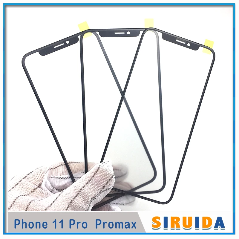 10 шт. внешнее стекло с OCA клеем для iPhone 11 pro max X XS XR MAX ЖК сенсорный объектив Ремонт Замена